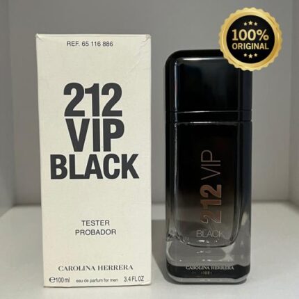 CAROLINA HERRERA 212 VIP BLACK MASCULINO 100 ml - Tester Original