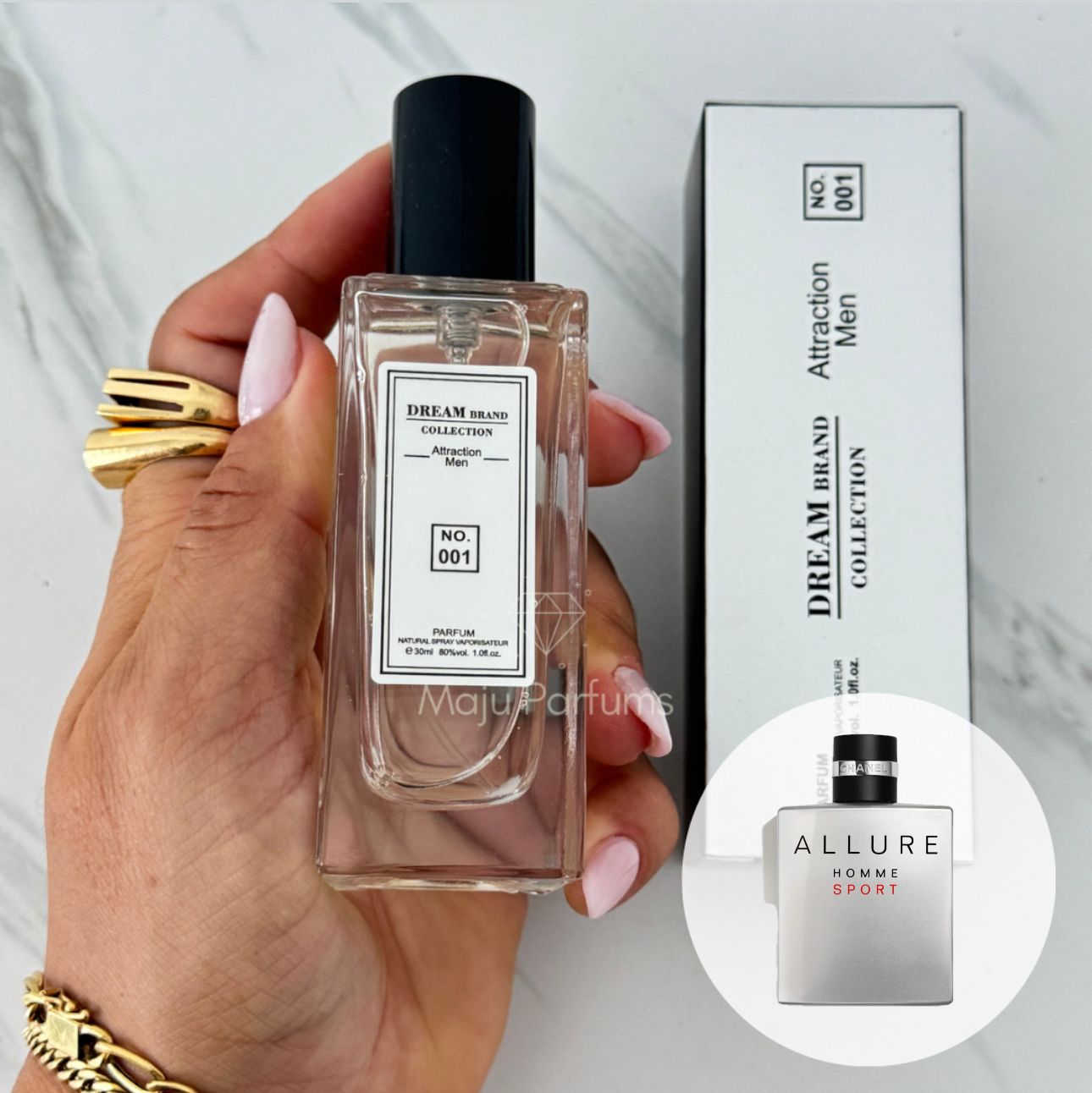 ALLURE Dream Brand Tubinho Parfum 30 ml n°001 – INSPIRAÇÃO – Maju
